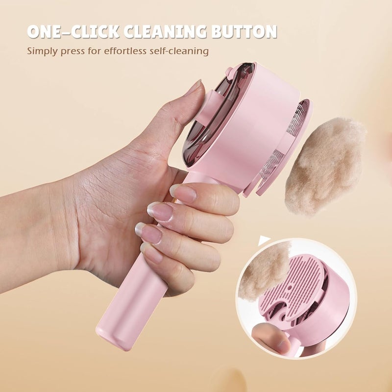 YEAHGO Cat Steam Brush,Cat Brushes for Indoor Cats, 4 In 1Spritz Spray Defur Comb, Cloud Care Shedding Control, Pet Grooming Brush for Long Short Hair Cats Dogs, Massage Clean Design Pet Steam Brushes - Image 5